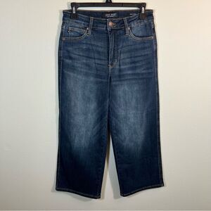 Judy Blue Wide Leg Crop Jeans Dark Wash 5/27 Women’s